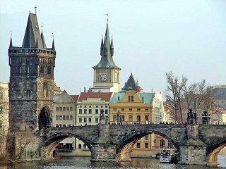 Карлов мост через реку Влтава, Прага, Чехия